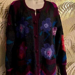 PERUVIAN CONNECTION 100% Alpaca Cardigan Sweater